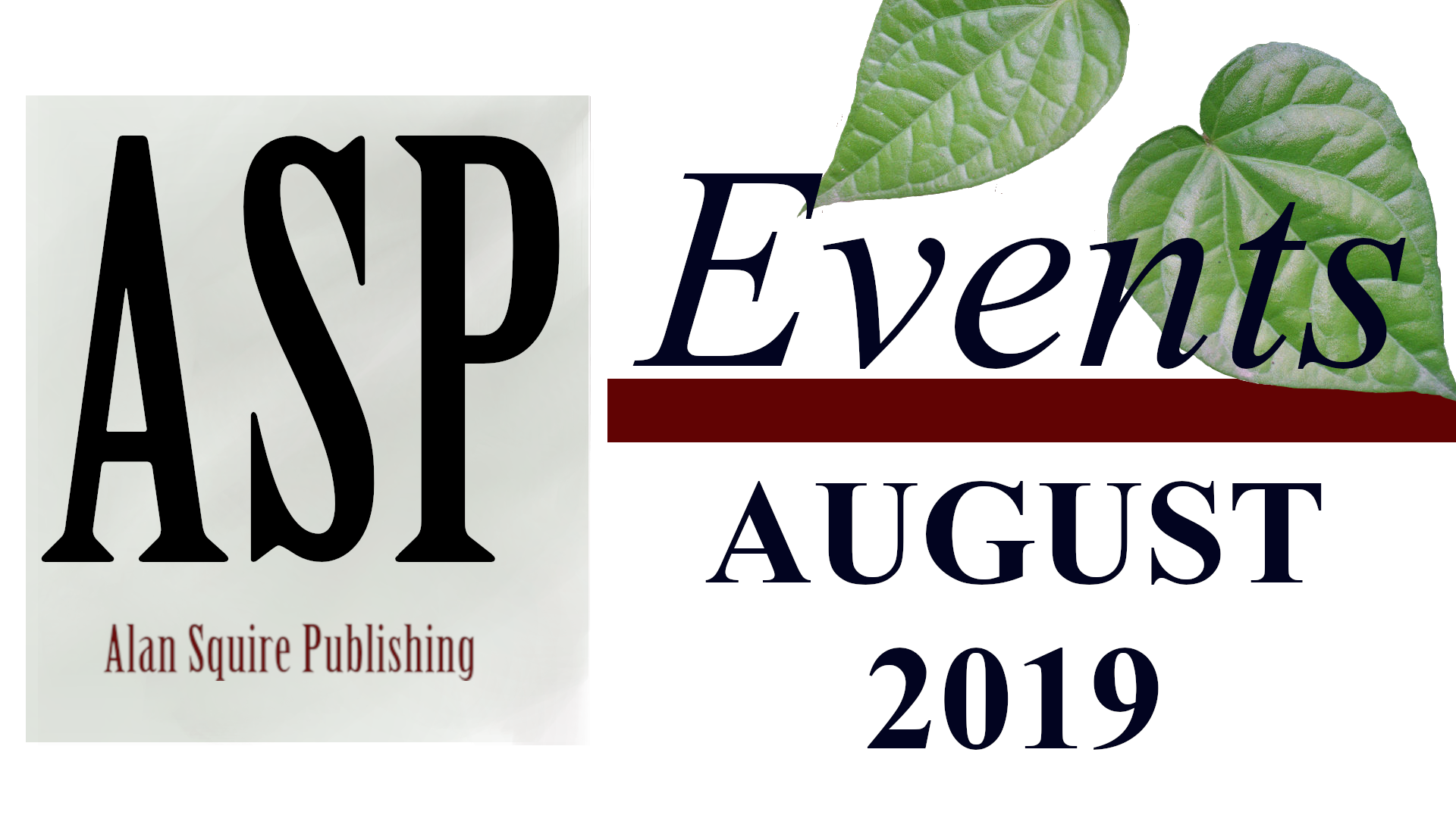 ASP and its authors have four awesome events to recommend for lovers of literature and supporters of indie publishing.